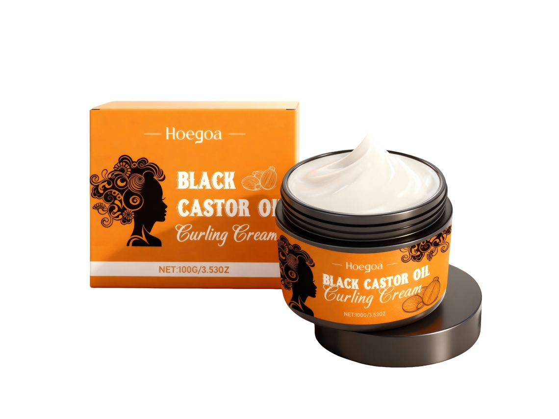 Crema hidratante y de peinado para cabello rizado