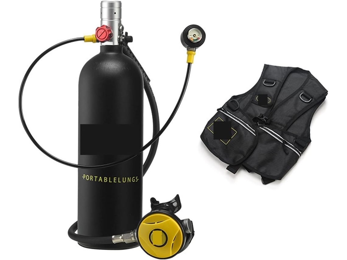 Mini Botella De Rebreather Para Buceo De 2 Litros, Equipo Portátil (color: