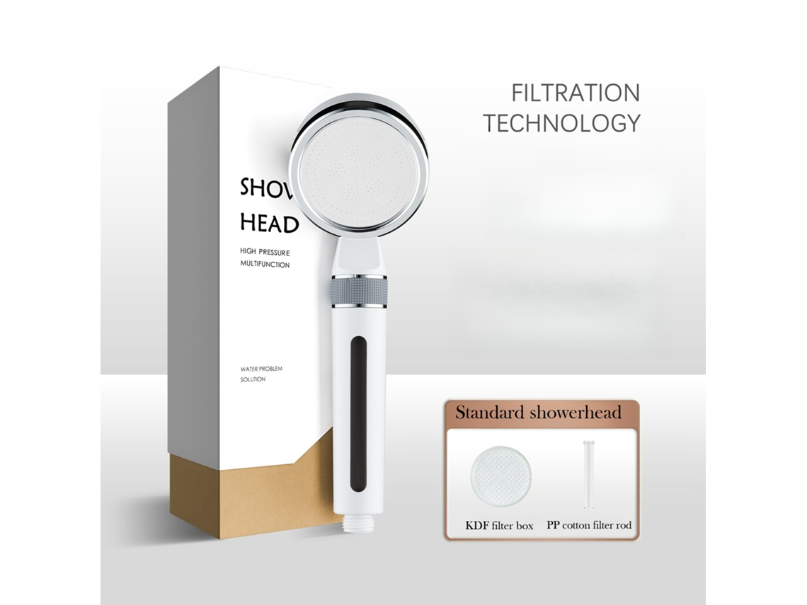 Ducha con filtro integrado e interruptor MDUG (ducha blanca)
