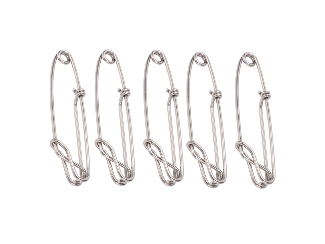 2026rebe-5pcs/set Clip De Pesca Longline Resistente A La Corrosión Clip Atún Para Pesca Oceánica 2.0x80mm