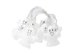 Guirnalda de luces de Halloween con forma de fantasma pequeño, 15 metros de luz nocturna con 10 LED. Rosewell