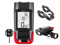 Conjunto Luz Bicicleta 14000mah Trompeta Ip65 Rojo Yizhood
