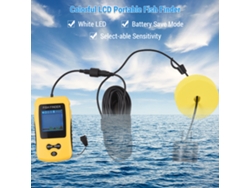 Detector de peces portátil con medidor de profundidad
