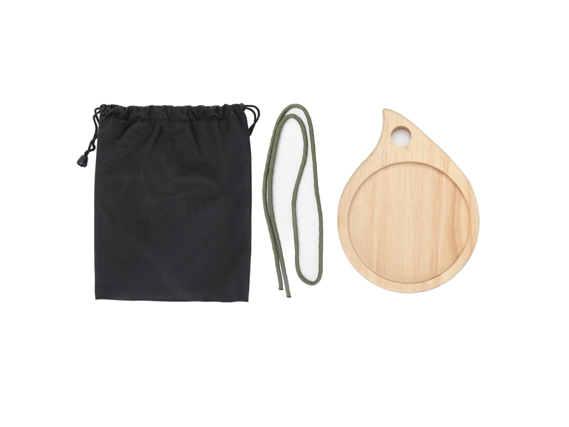 Tabla De Cortar Madera Para Camping, Multiusos, Pequeña, Redonda, Embutidos Y Aperitivos Frutas.