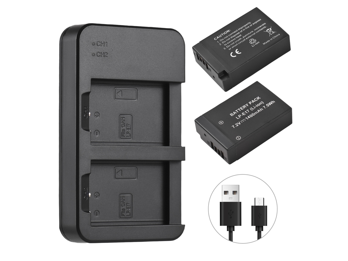 2026-batería Recargable Para Cámara Lp-e17 Con Cargador Y Pack De Baterías Para Cámara