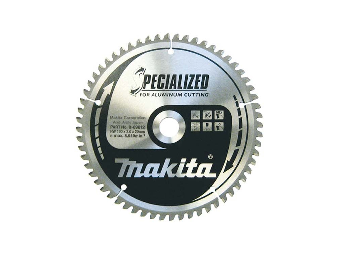 Discos Dentados para Aluminio MAKITA B-09678 Ø190mm 60 Dientes 290402255