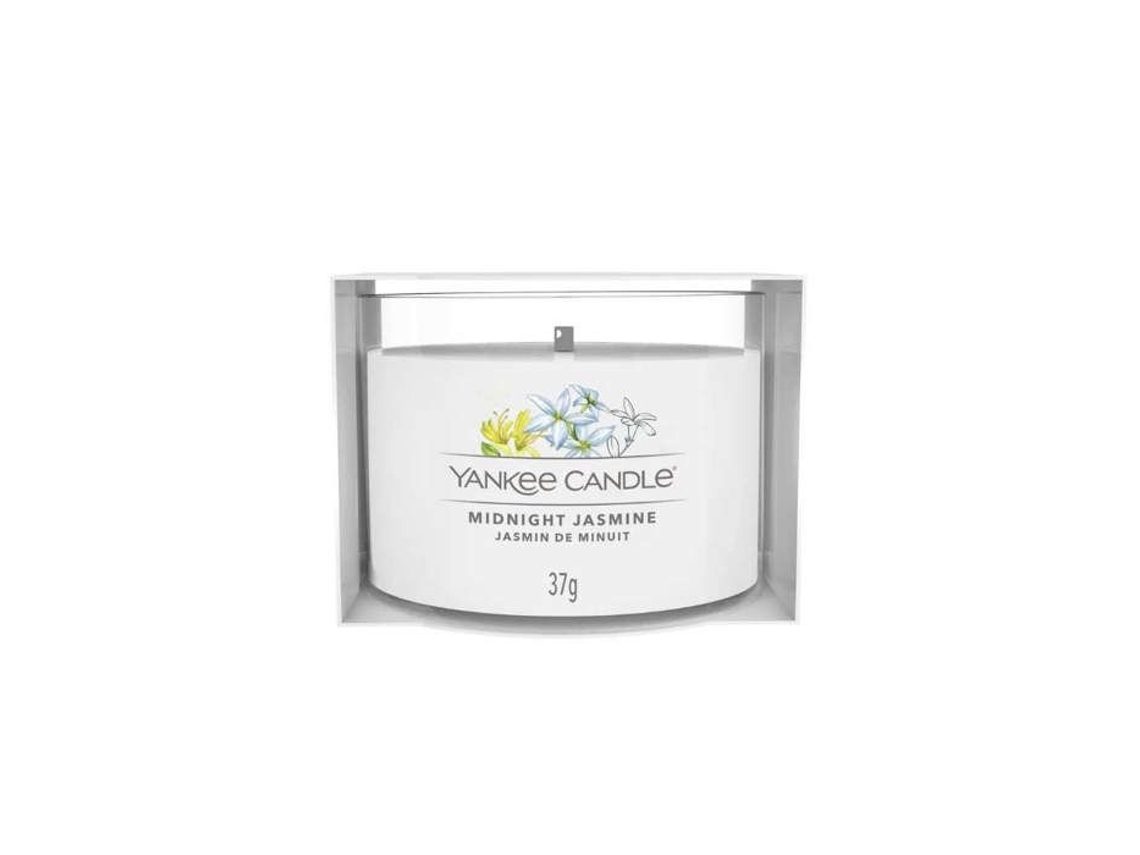 Vela votiva de un solo vaso Jazmín de medianoche Yankee Candle