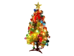 Guirnalda de luces navideñas con 2 cajas para pilas (pilas no incluidas)