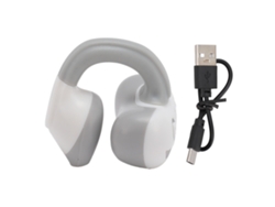 Auriculares Inalámbricos Bluetooth Hifi Con Clip, De Conducción Ósea, Recargables, Para Deportes, Blanco/gris