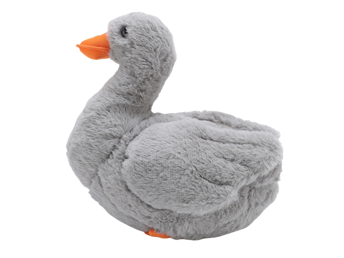 Brinquedo De Pelúcia De Pato Macio Fofo Versátil Simulado Animal De Pelúcia Cinza