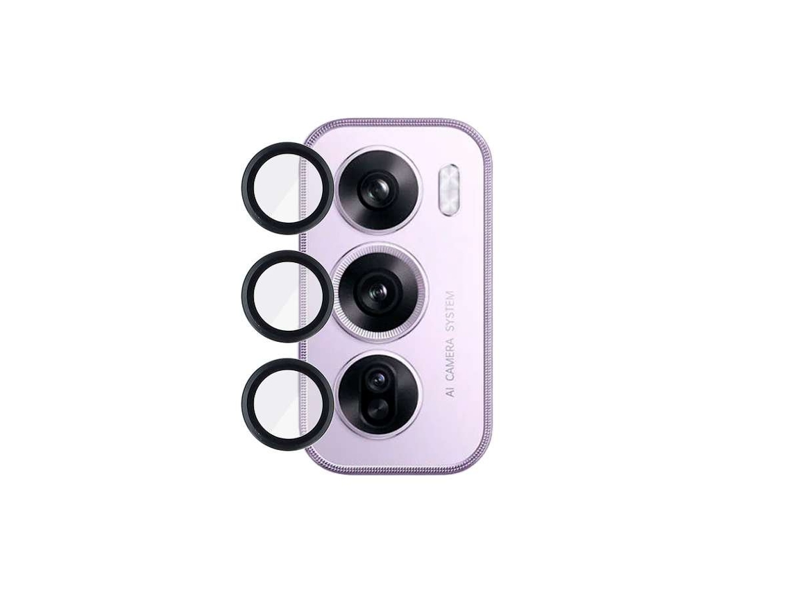Cubre Objetivo Negro Para Oppo Reno12 Pro