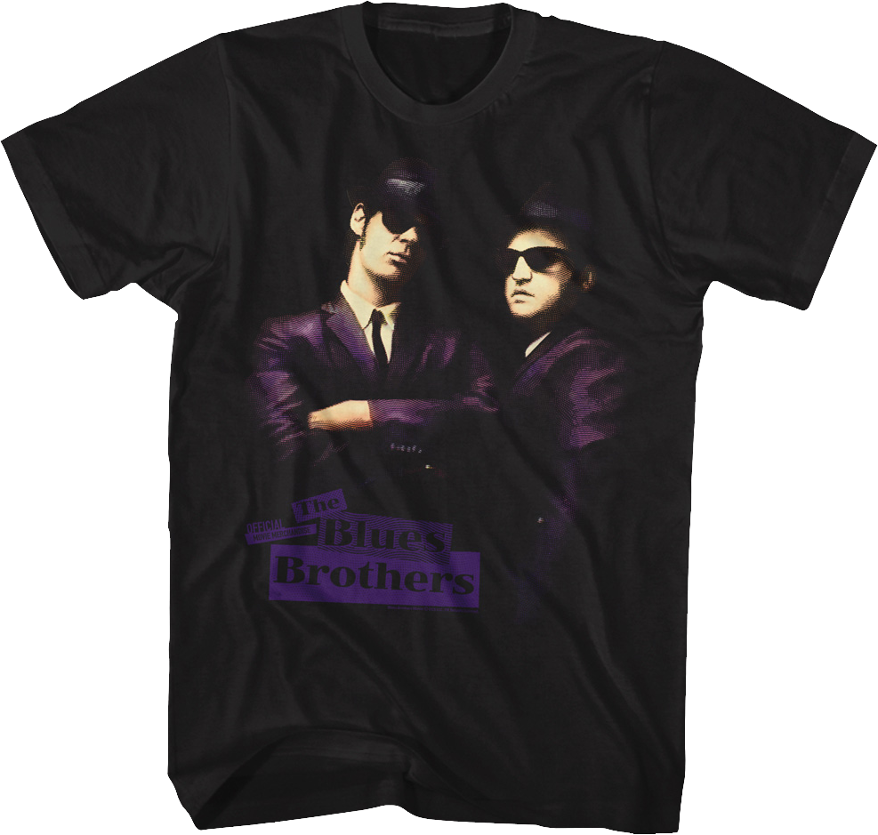 Camiseta Unisexo DEEPSTONE It's Dark And They're Wearing Sunglasses Blues Brothers Negro (S)