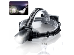 Faros Led 4 Modos 270° Rojo/azul Zoom Digital Negro