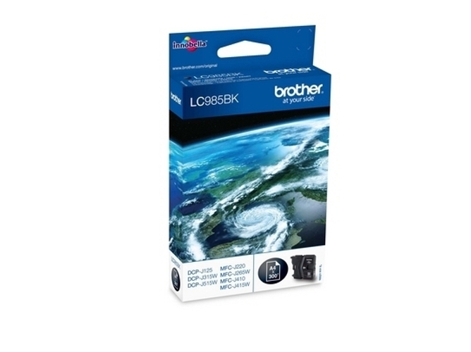 Cartucho de tinta Original BROTHER LC985BKBP Negro 300 páginas