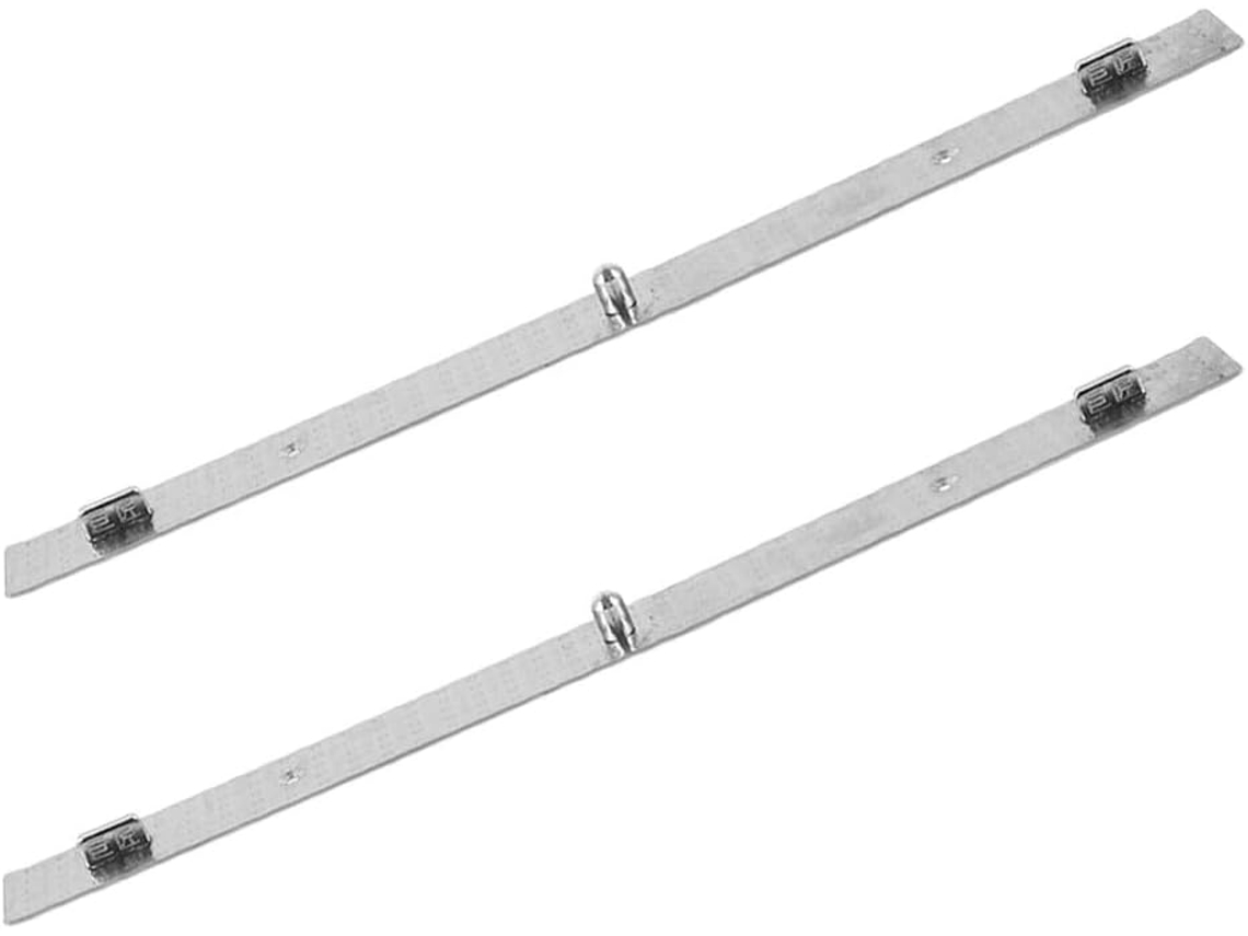 Regla De Dibujo De Animación De Metal Plateado De 2 Piezas, Ligera Y Portátil, Con Diseño De Tres Puntas.