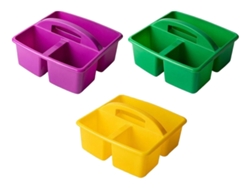 Compartimento de escritorio de 3 piezas en amarillo, verde y violeta