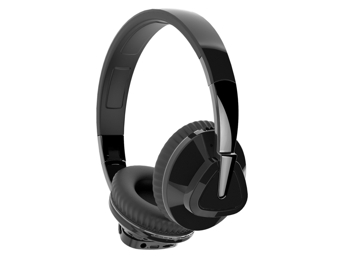 Auriculares Inalámbricos Bluetooth Con Graves Estéreo Cómodos Para Teléfonos Móviles Y Ordenadores - Negro