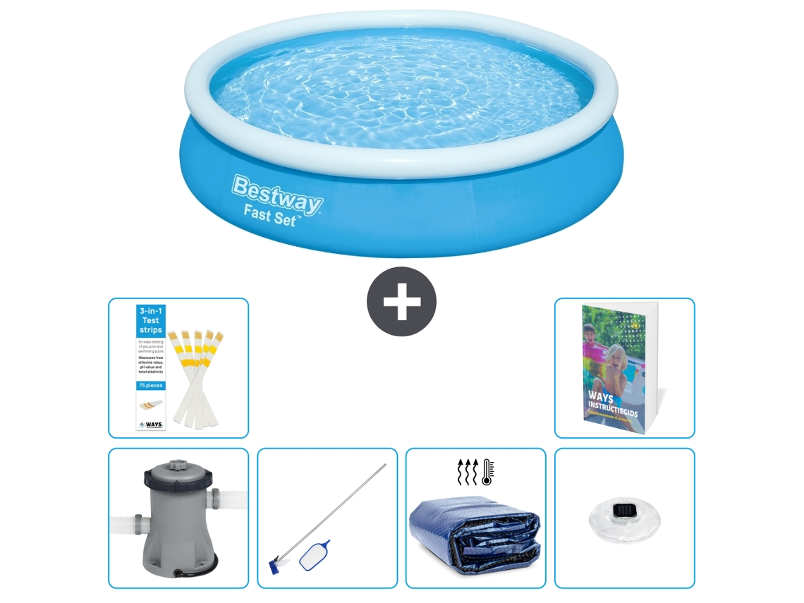 Bestway Piscina Bestway Fast Set Redonda - 366x76 Cm - 7-peças S305