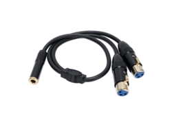 Cable Divisor En Y Balanceado Xlr Hembra A 1/4 De Pulgada Hembra, 3 Pines, 0,5 M (1,64 Pies)