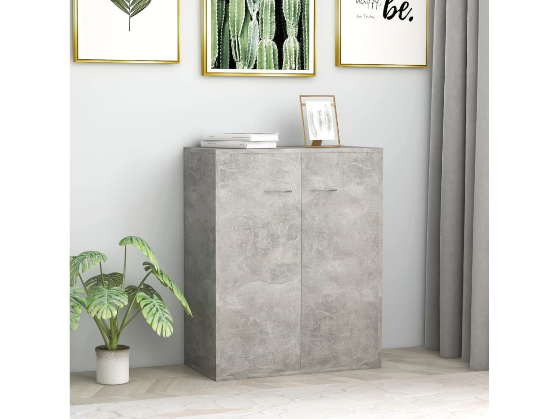 Lovely Home Aparador 60X30X75 Cm Contrachapado Gris Cemento