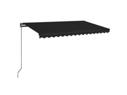 Maison Exclusive - Toldo Manual Retráctil Con Led Gris Antracita 450x350 Cm