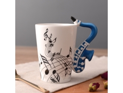 Taza de café con guitarra musical única, un gran regalo para L Siurn, taza de cerámica