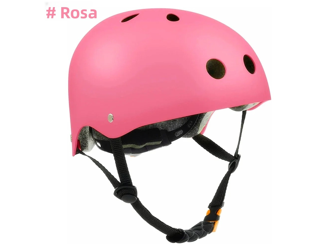 Casco de bicicleta infantil ajustable para niños pequeños y niños. Mdug (rosa M)