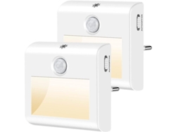 Luz Nocturna 2 Unidades Con Regulador De Intensidad Continuo, Led Para Niños, Segura Y Económica.
