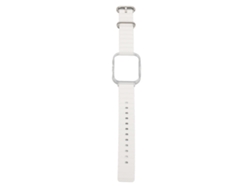 Pulsera De Silicona 2 En 1 Con Cubierta Transparente Ajustable Para Reloj Fit 3 Blanco