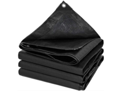 Lona De Polietileno Negra Impermeable, Protección Solar Y Térmica Para Tiendas De Campaña.