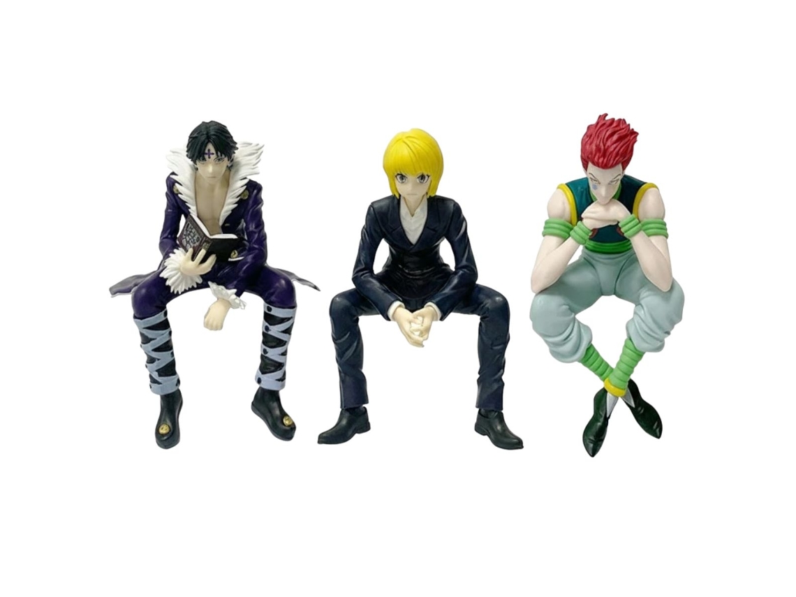 Pack de 3 figuras de Hunter x Hunter | 13 cm | Hisoka, Kurapika y Chrollo | La Brigada Fantasma | Noodle Stopper | Sueltas