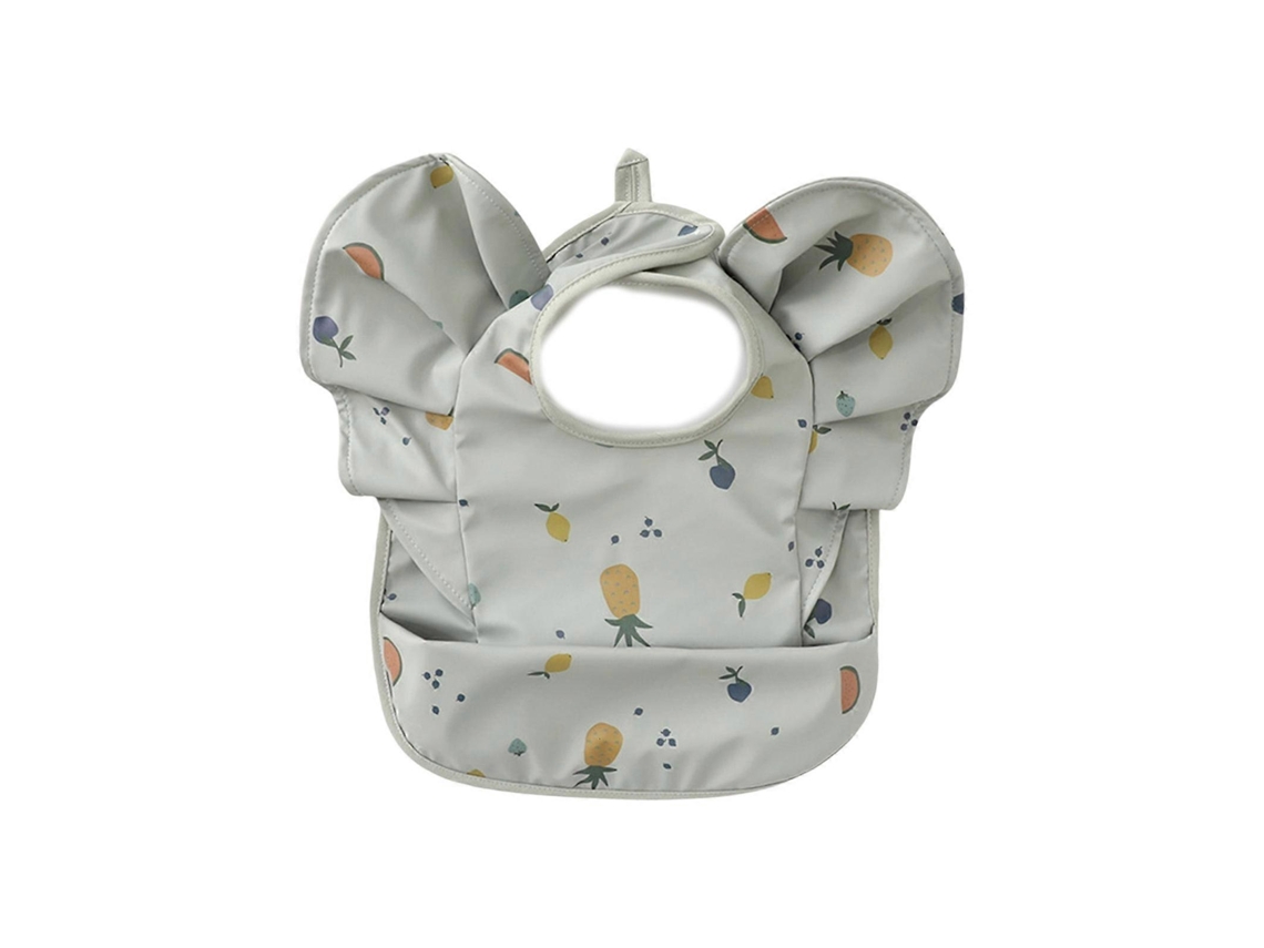Babero ajustable para alimentación de bebés, suave, ligero, fácil de llevar, con diseño de alas, paño para eructar, fácil de limpiar para niños pequeños.
