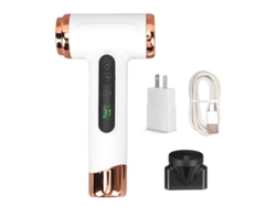 Secador De Pelo Inalámbrico Recargable Portátil, Ligero, 200 W, Con Aire Caliente/frío, Ideal Para Viajes Y Dormitorios, Color Blanco, Enchufe Estadounidense.