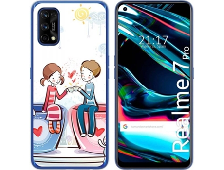 Carcasa Realme 7 Pro TUMUNDOSMARTPHONE Café Multicolor