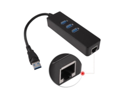 Adaptador Ethernet Usb 3.0 A 1000Mbps Gigabit Rj45 3 Puertos Usb3.0 Hub De Red Cableado Iscdav:Falso Precio:38 11 Precios:0 0 St