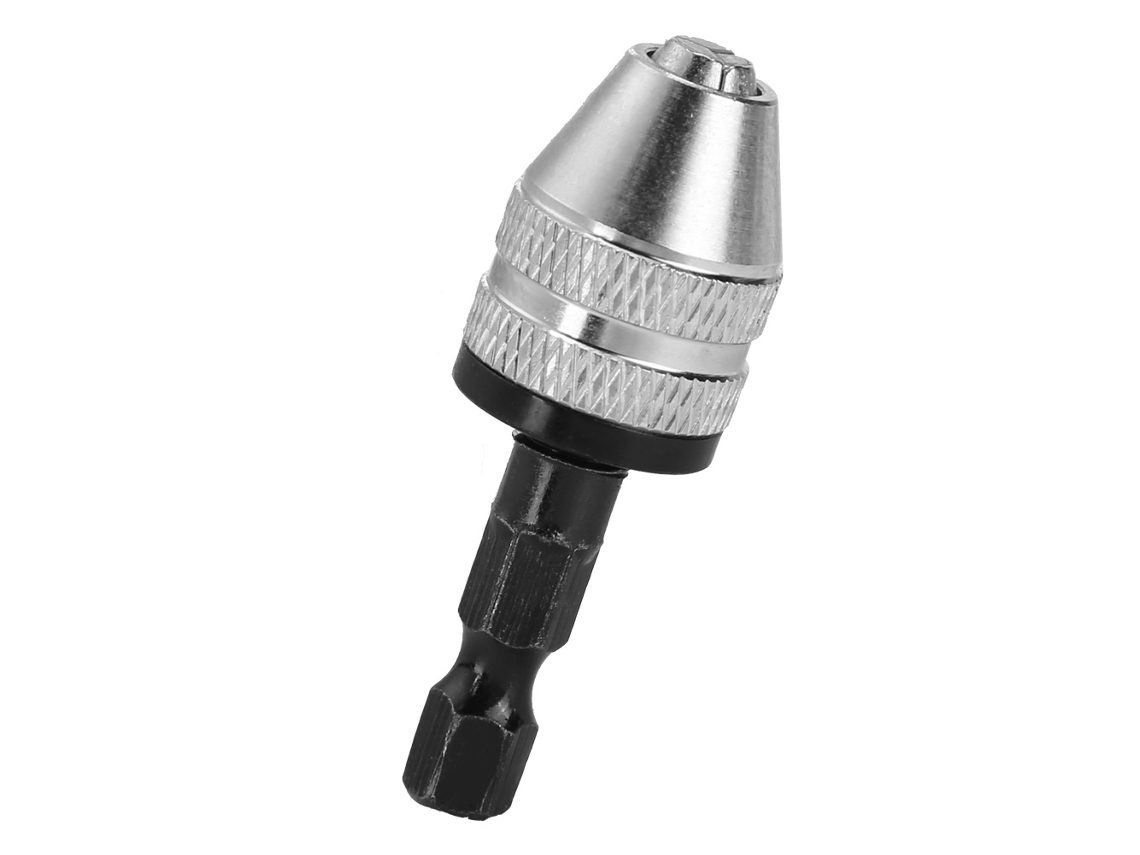 Adaptador de mandril para destornillador eléctrico con mango hexagonal de 6,5 mm, cambio rápido (h01334)