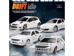 2804 Una Bateríaldrc 2802 2803 2804 206 Lancia Quattro Rtr 1/28 2.4g 4wd Drift Led On-road Proporcional Juguetes