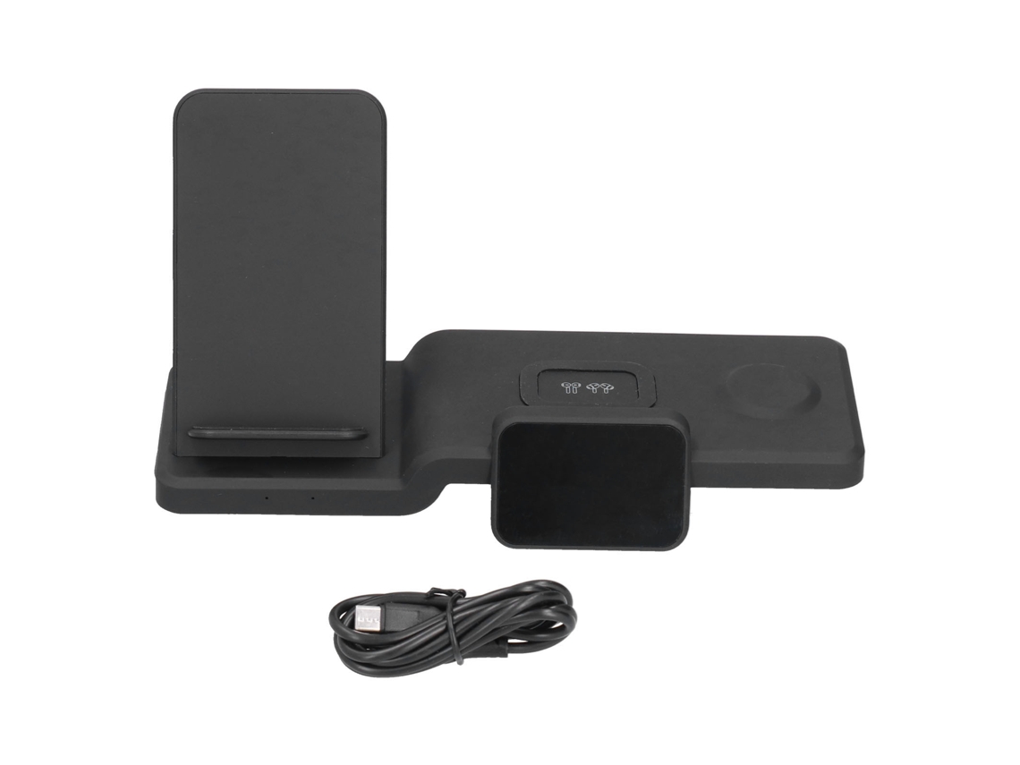 Base de carga inalámbrica rápida magnética 4 en 1 para iPhone 12, Apple Watch y auriculares (sin marca)
