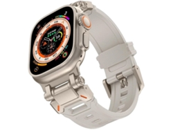 Correa para Apple Watch Series 9 de 41 mm en color blanco con un diseño duradero y elegante.