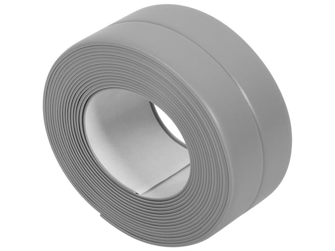 Cinta De Sellado Autoadhesiva Para Montaje En Pared De Bañera, Lavabo Estándar, 22 Mm X 3,2 M - Gris