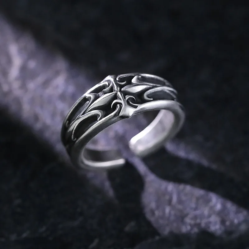 Anillo De Iris Ajustable Para Hombre, Joyería De Estilo Gótico Punk Vintage.