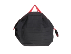 Bolsa de compras grande, plegable y reutilizable para mujer, color negro. GOKOCO