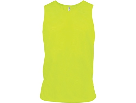 Camiseta para Deporte PROACT Redes Ligeras Multideporte Amarillo (L/XL)