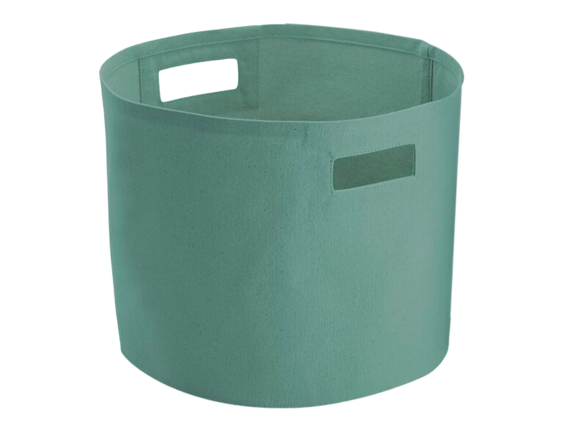 Cesta de almacenamiento de lona Westford Mill L verde salvia