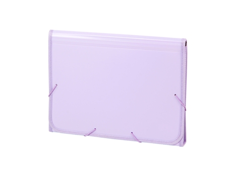 Clasificador CARCHIVO Soft Folio 250X365X50Mm 13 Separadores PP Malva Pastel 19260014