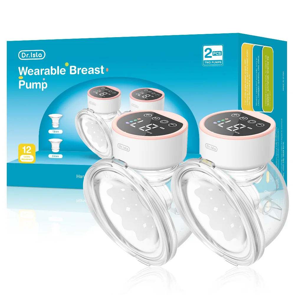 (rosa)2 Chupetes Eléctricos Portátiles Con 4 Modos Y 12 Marchas De Fuerza, Bajo Ruido, Tapa De Cuerno 19/24 Mm