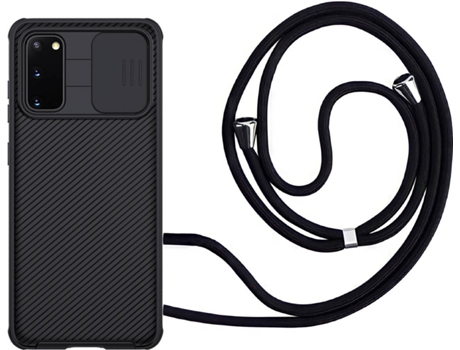Funda Samsung S20 Camshield con Collar Negro