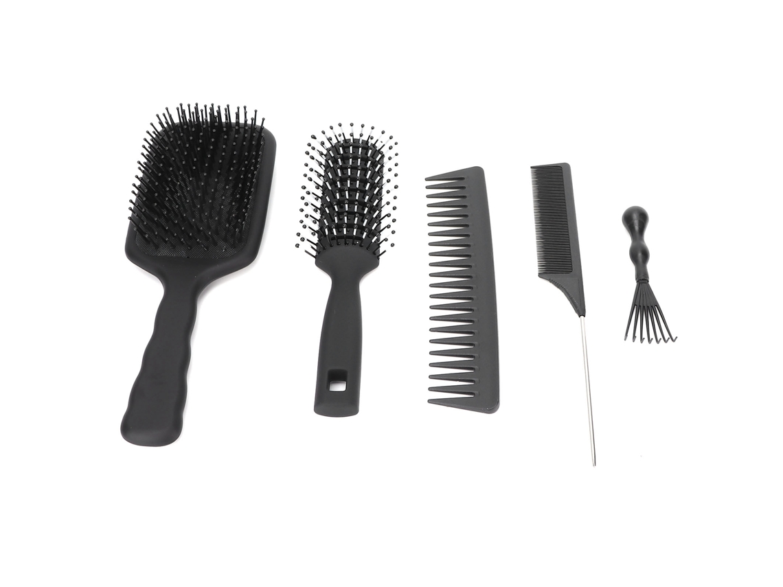 2026 conjunto de 5 Pentes para Cabelo Pentear Redondo Paddle Escova de Cabelo Massagem Couro Cabeludo para Casa Barbearia
