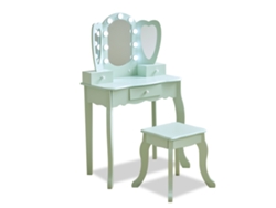 Jugador de corazón para niños Teamson (verde salvia/LED/blanco)