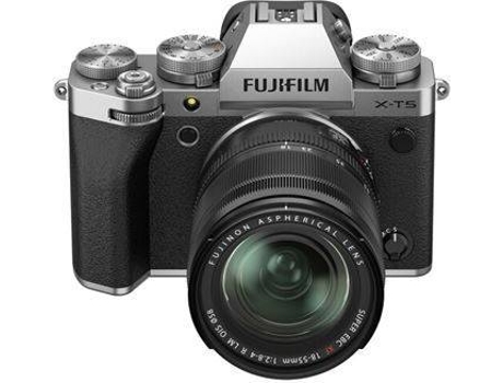 Kit Cámara Fotográfica Mirrorless FUJIFILM X-T5 + XF18-55MMF2.8-4 Plateado